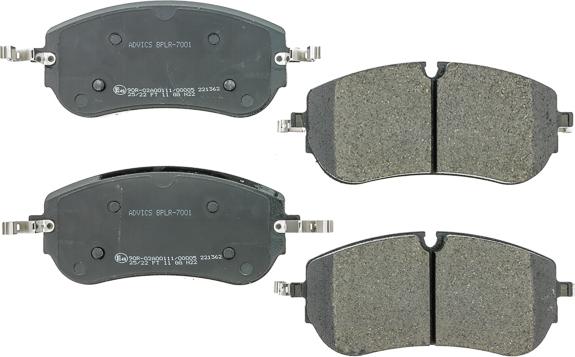 AISIN BPLR-7001 - Гальмівні колодки, дискові гальма autocars.com.ua