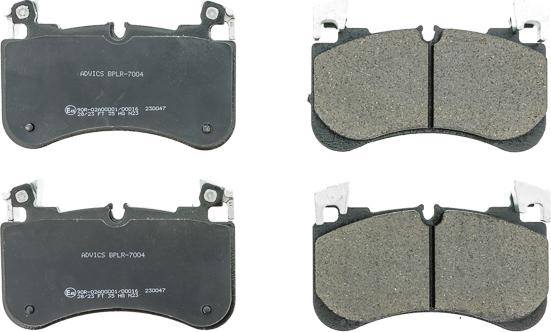 AISIN BPLR-7004 - Гальмівні колодки, дискові гальма autocars.com.ua