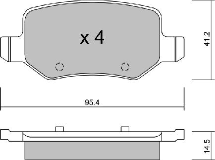 Aisin BPMB-2006 - Гальмівні колодки, дискові гальма autocars.com.ua