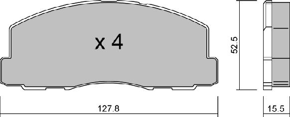 Aisin BPMI-1903 - Тормозные колодки, дисковые, комплект avtokuzovplus.com.ua