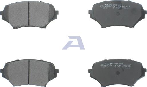 AISIN BPMZ-1004 - Тормозные колодки, дисковые, комплект avtokuzovplus.com.ua