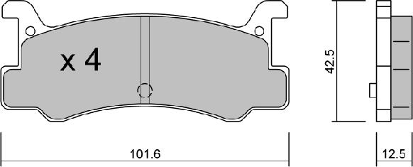 Aisin BPMZ-2002 - Тормозные колодки, дисковые, комплект autodnr.net