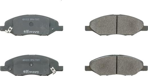 AISIN BPN-7003 - Гальмівні колодки, дискові гальма autocars.com.ua