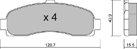 Aisin BPNI-1914 - Тормозные колодки, дисковые, комплект avtokuzovplus.com.ua