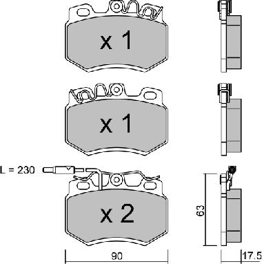 Aisin BPPE-1020 - Тормозные колодки, дисковые, комплект avtokuzovplus.com.ua