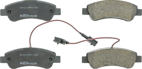 AISIN BPPS-7003 - Гальмівні колодки, дискові гальма autocars.com.ua