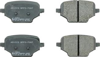 AISIN BPPS-7007 - Гальмівні колодки, дискові гальма autocars.com.ua