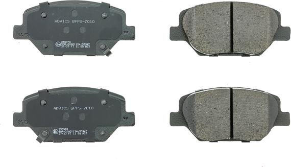 AISIN BPPS-7010 - Гальмівні колодки, дискові гальма autocars.com.ua