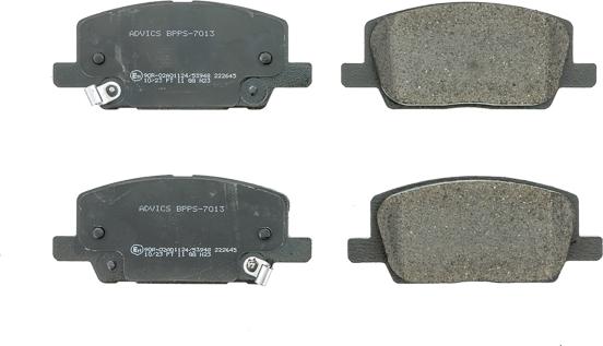 AISIN BPPS-7013 - Гальмівні колодки, дискові гальма autocars.com.ua