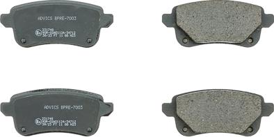 AISIN BPRE-7003 - Гальмівні колодки, дискові гальма autocars.com.ua