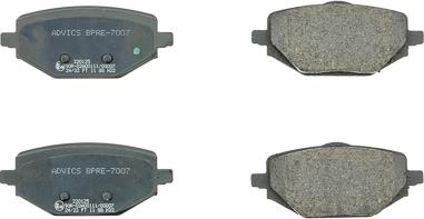 AISIN BPRE-7007 - Гальмівні колодки, дискові гальма autocars.com.ua