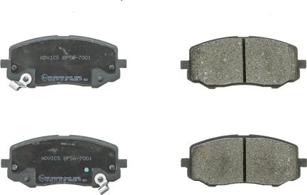 AISIN BPSA-7001 - Гальмівні колодки, дискові гальма autocars.com.ua