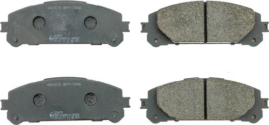 AISIN BPT-7006 - Гальмівні колодки, дискові гальма autocars.com.ua