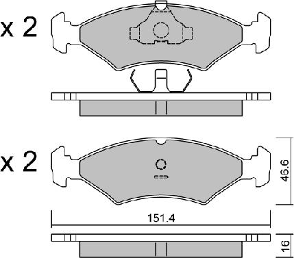 Aisin BPTO-1013 - Тормозные колодки, дисковые, комплект autodnr.net