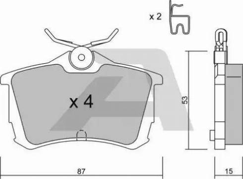 AISIN BPTO-2003 - Тормозные колодки, дисковые, комплект autodnr.net