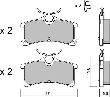 AISIN BPTO-2009 - Гальмівні колодки, дискові гальма autocars.com.ua