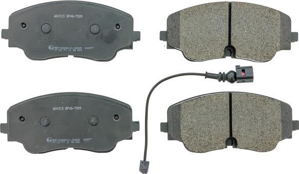 AISIN BPVG-7009 - Гальмівні колодки, дискові гальма autocars.com.ua