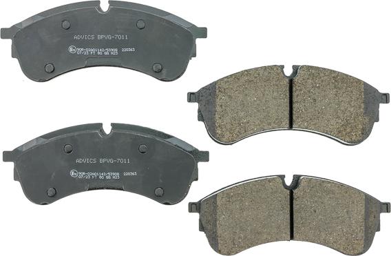 AISIN BPVG-7011 - Гальмівні колодки, дискові гальма autocars.com.ua