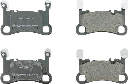 AISIN BPVG-7016 - Гальмівні колодки, дискові гальма autocars.com.ua
