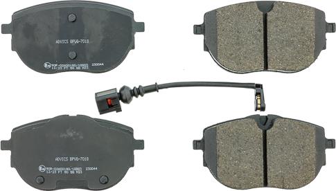 AISIN BPVG-7018 - Гальмівні колодки, дискові гальма autocars.com.ua