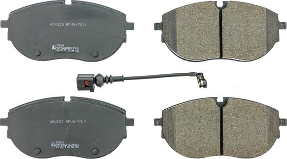 AISIN BPVG-7019 - Гальмівні колодки, дискові гальма autocars.com.ua