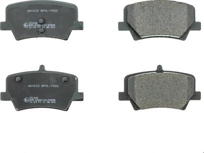 AISIN BPVL-7002 - Гальмівні колодки, дискові гальма autocars.com.ua