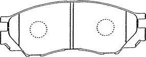 Aisin D1N042 - Тормозные колодки, дисковые, комплект autodnr.net