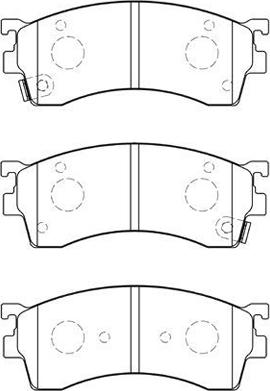 Aisin E1N026 - Тормозные колодки, дисковые, комплект avtokuzovplus.com.ua