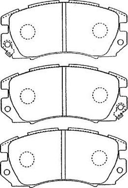 Aisin F1N011 - Тормозные колодки, дисковые, комплект autodnr.net