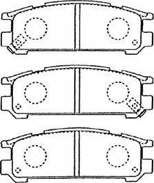 Aisin F2N012 - Тормозные колодки, дисковые, комплект autodnr.net