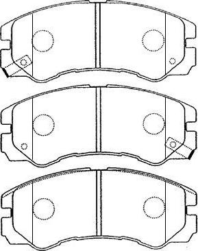 AISIN J1N008 - Тормозные колодки, дисковые, комплект avtokuzovplus.com.ua