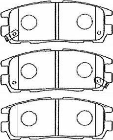 Aisin J2N016 - Гальмівні колодки, дискові гальма autocars.com.ua