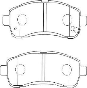 AISIN SN502P - Гальмівні колодки, дискові гальма autocars.com.ua