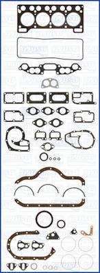 Ajusa 50022800 - Комплект прокладок, двигун autocars.com.ua