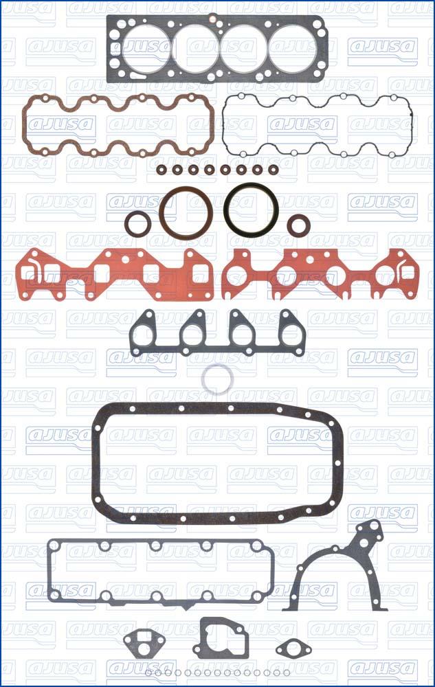 Ajusa 50472400 - Комплект прокладок, двигун autocars.com.ua