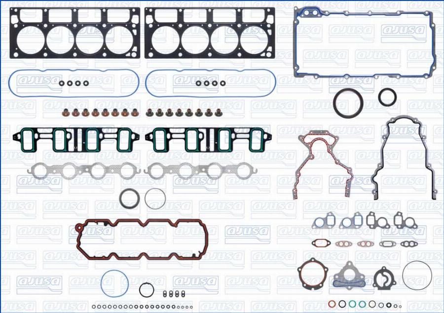 Ajusa 50499000 - Комплект прокладок, двигун autocars.com.ua