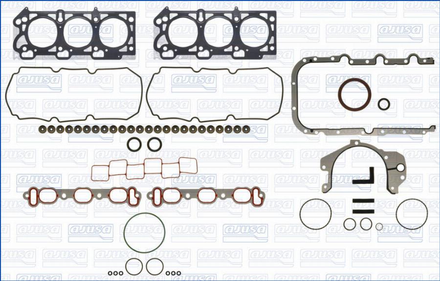 Ajusa 50525200 - Комплект прокладок, двигун autocars.com.ua