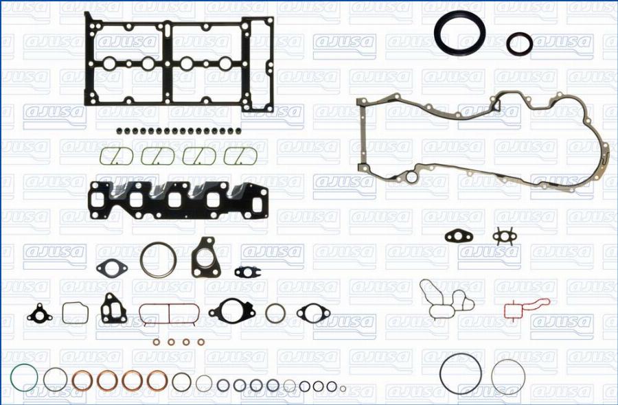 Ajusa 51088900 - Комплект прокладок, двигун autocars.com.ua