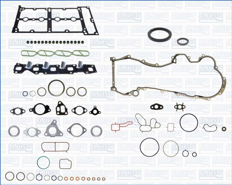 Ajusa 51089600 - Комплект прокладок, двигун autocars.com.ua