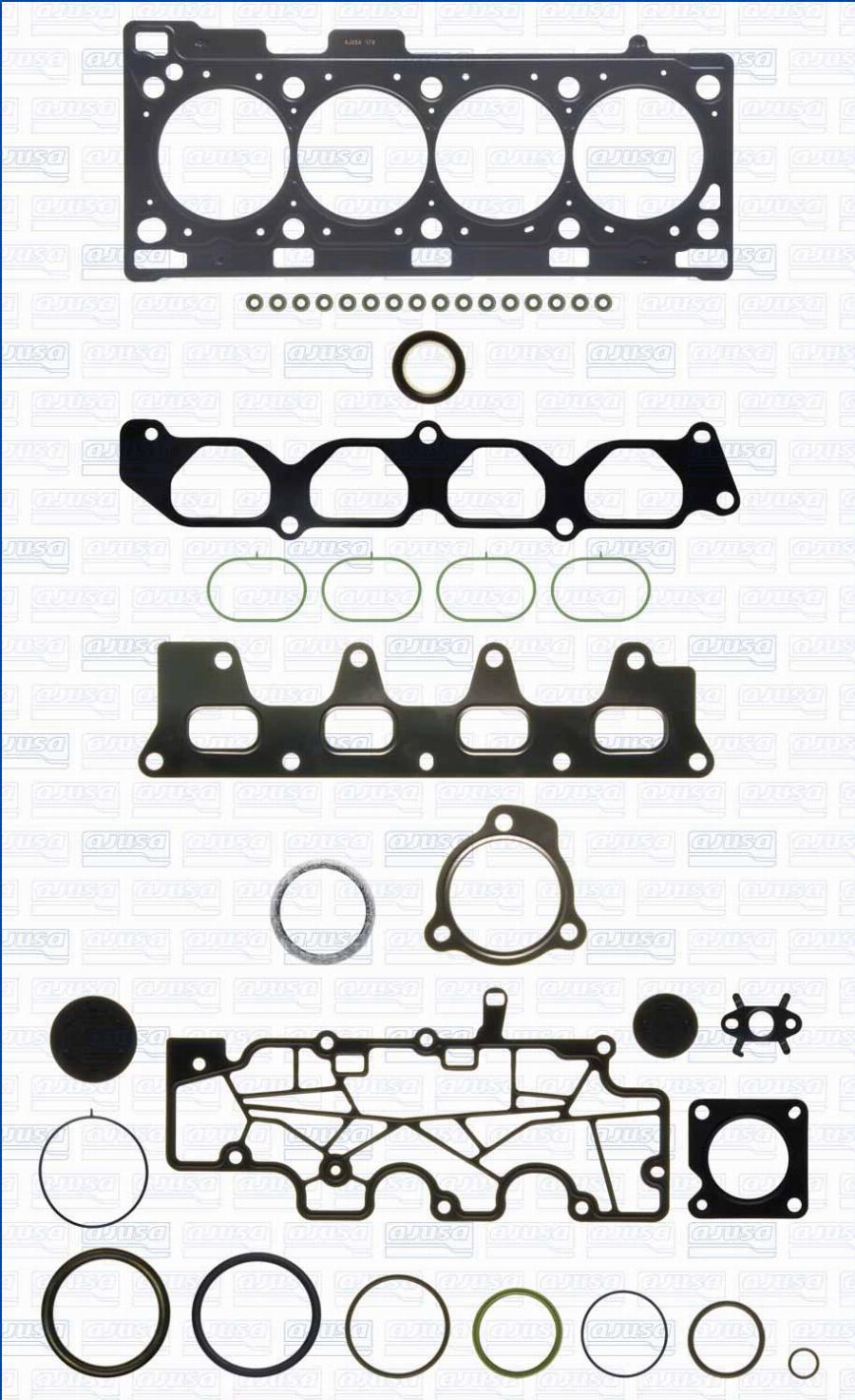 Ajusa 52511100 - Комплект прокладок, головка цилиндра avtokuzovplus.com.ua
