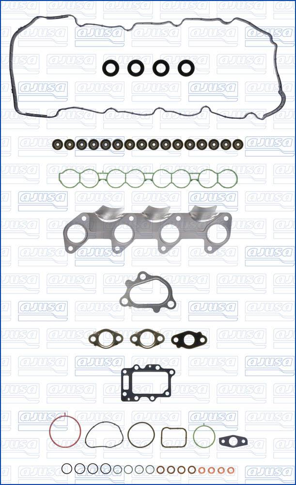 Ajusa 53099500 - Комплект прокладок, головка циліндра autocars.com.ua