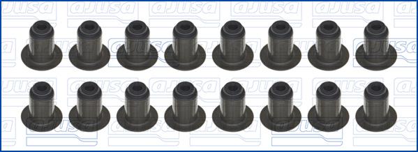 Ajusa 57091800 - Комплект прокладок, стержень клапана autocars.com.ua