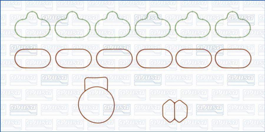 Ajusa 77059800 - Комплект прокладок, впускний колектор autocars.com.ua
