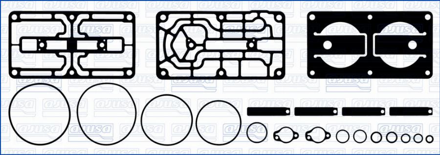 Ajusa BC00003 - Ремкомплект, компресор autocars.com.ua