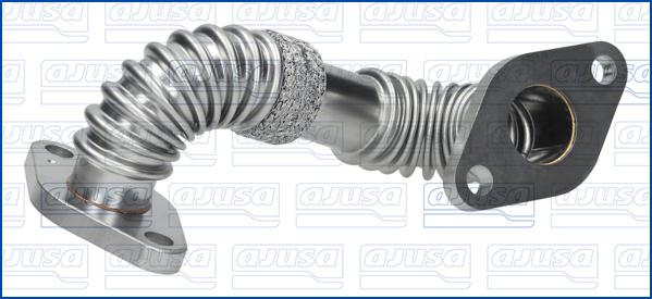 Ajusa PGR0001 - Трубка, клапан повернення ОГ autocars.com.ua