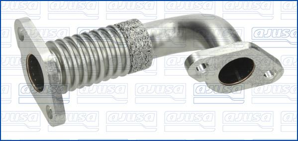 Ajusa PGR0011 - Трубка, клапан повернення ОГ autocars.com.ua