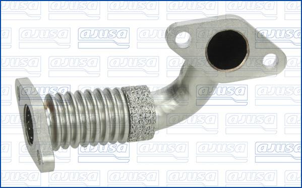 Ajusa PGR0012 - Трубка, клапан повернення ОГ autocars.com.ua