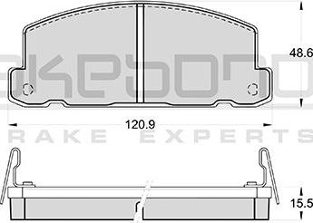 Akebono AN-137WK - Гальмівні колодки, дискові гальма autocars.com.ua