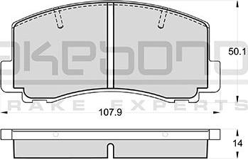 Akebono AN-138K - Гальмівні колодки, дискові гальма autocars.com.ua