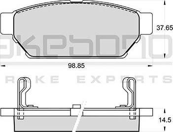 Akebono AN-380WK - Гальмівні колодки, дискові гальма autocars.com.ua